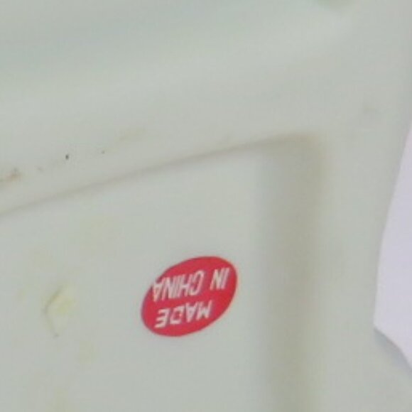 Ivory Bisque Porcelain Sleigh with Roses Neutral Holiday Winter Victorian Floral - Picture 11 of 15